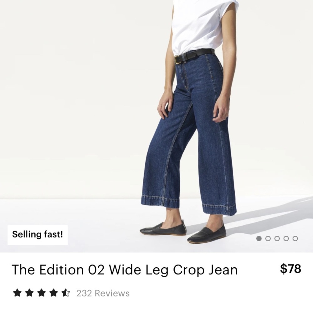 Everlane Edition 02 Wide Leg crop Jean